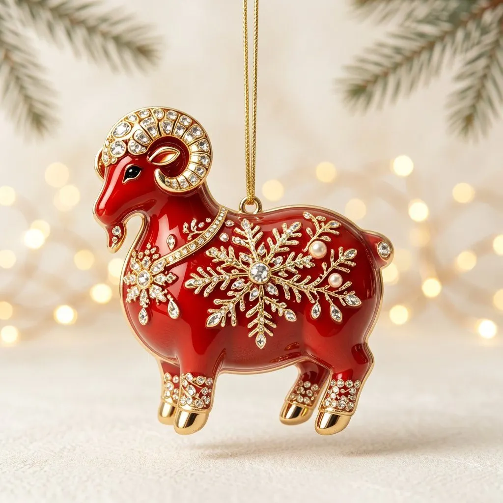 2D Lamb ornament