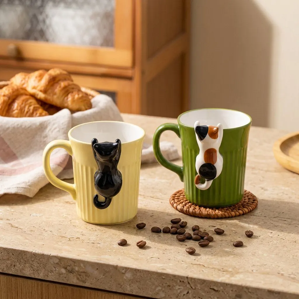 Cat ceramic mug