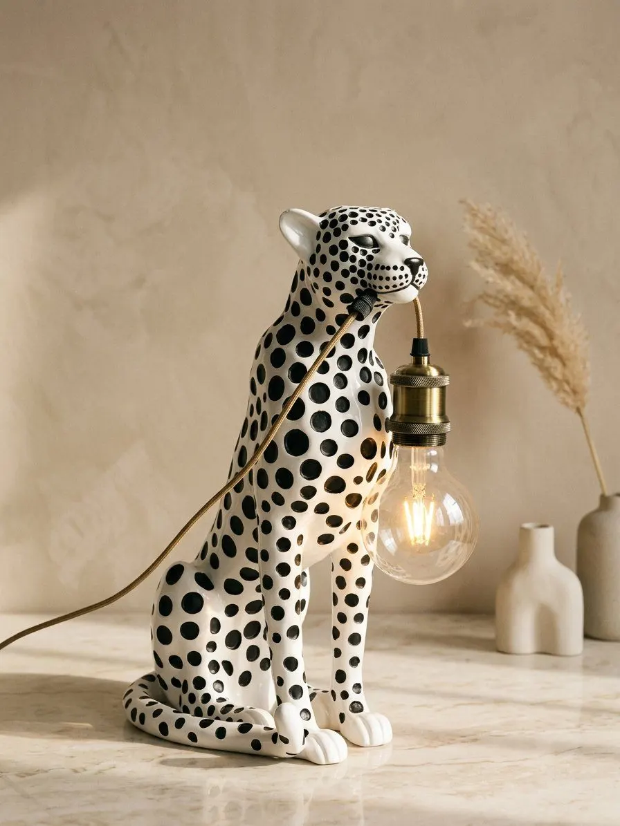 Cheetah lamp