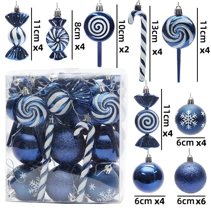 Christmas baubles set, Set A