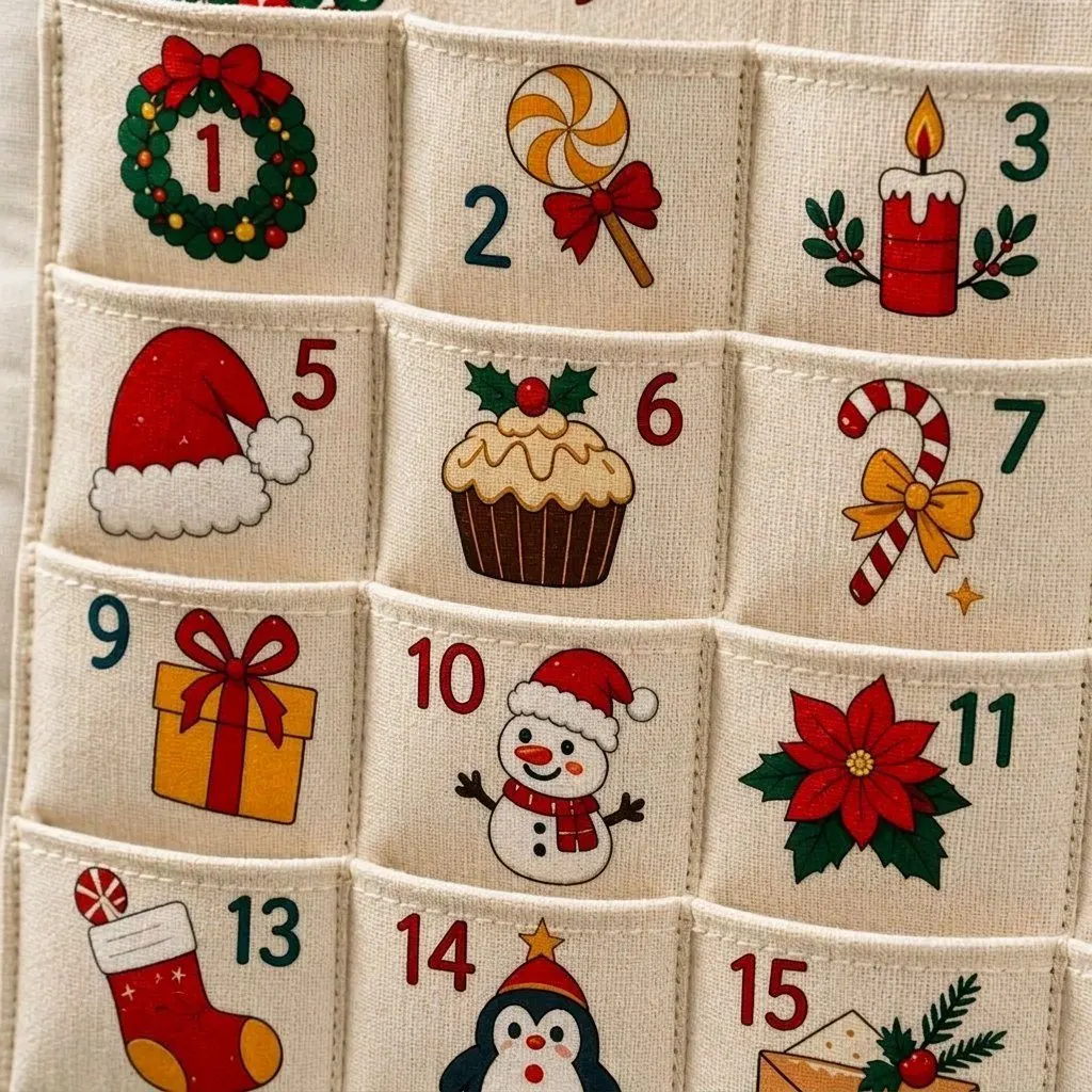 Christmas Canvas Wall Calendar, view 3