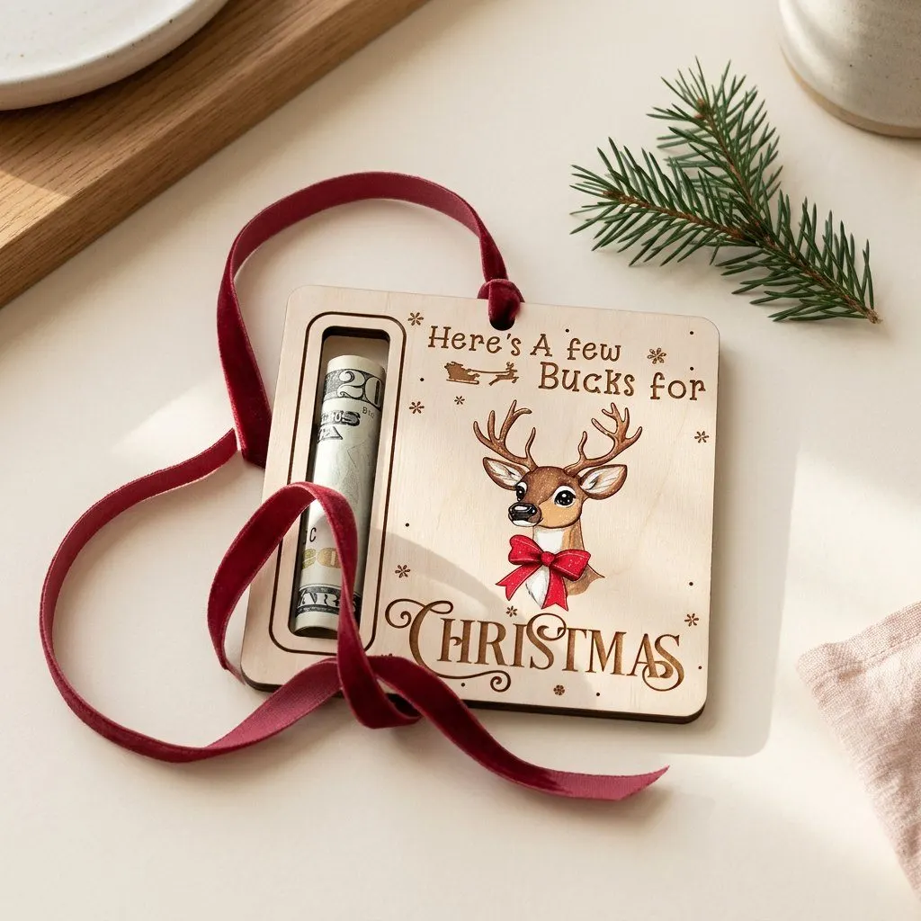 Christmas Cash Gift Ornament, view 4