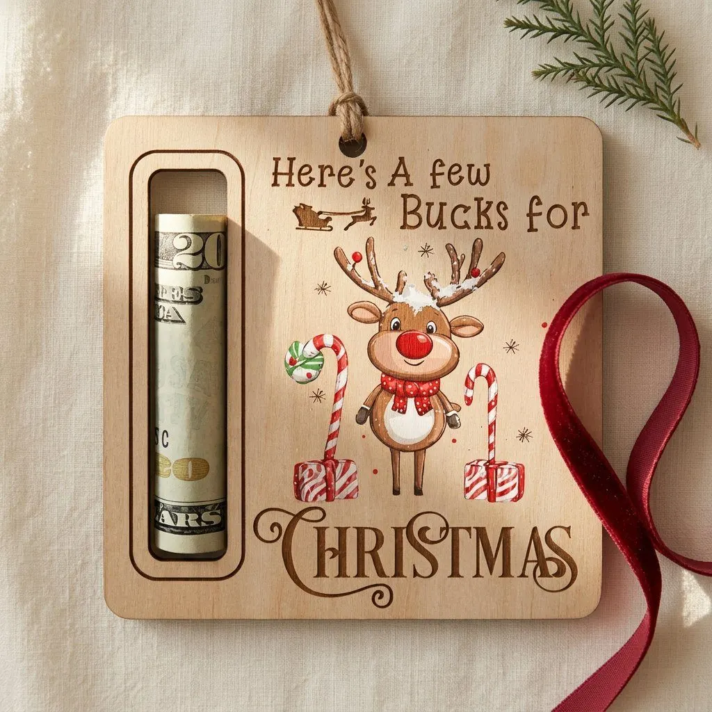 Christmas Cash Gift Ornament, view 6
