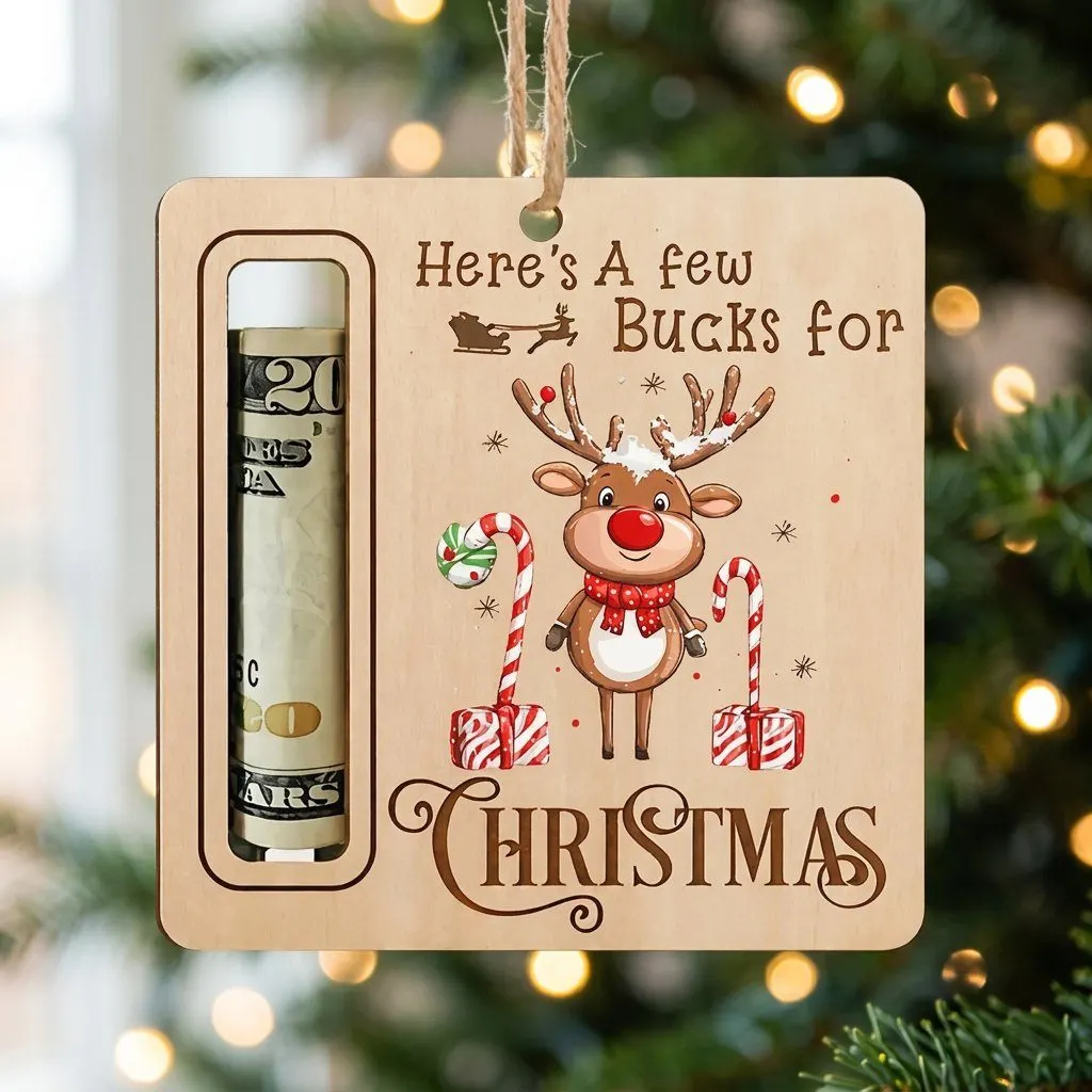 Christmas Cash Gift Ornament, view 2