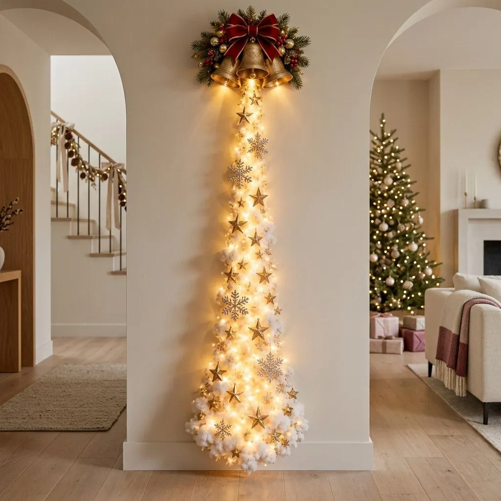 Christmas light path, view 2