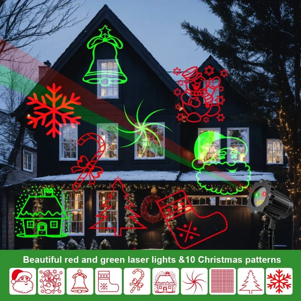 Festive LED laser projector, view 6