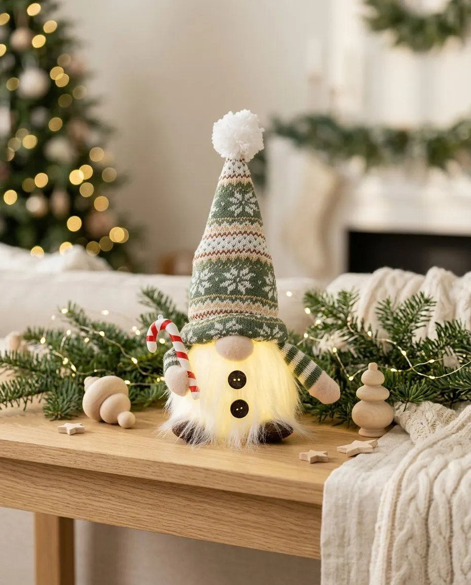 Glowing Christmas gnome