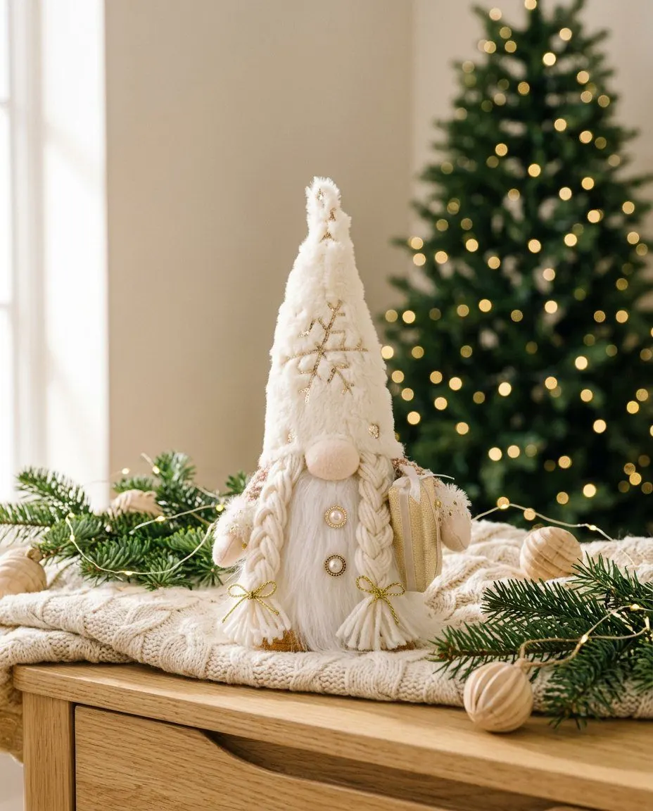 Glowing Christmas gnome, view 2