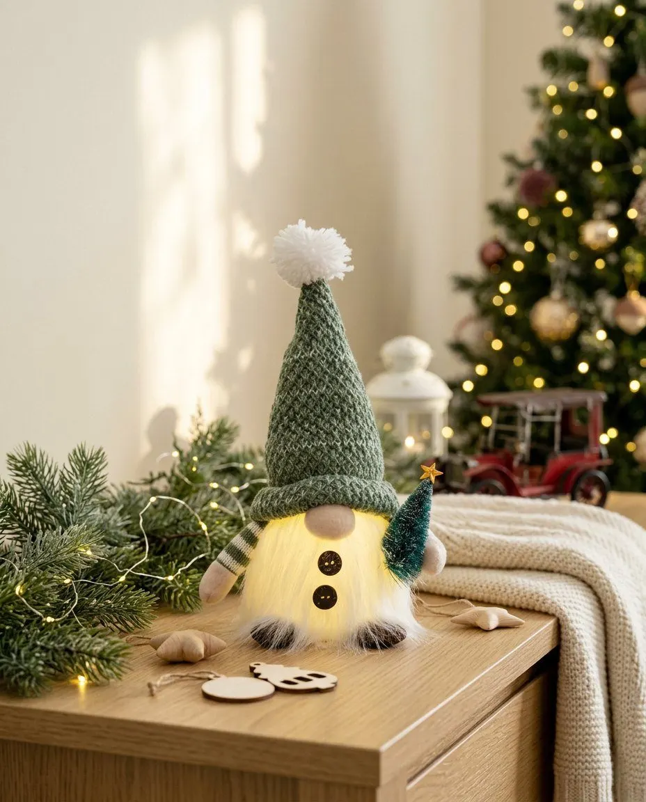 Glowing Christmas gnome
