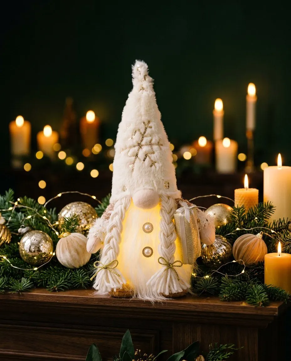 Glowing Christmas gnome, view 5