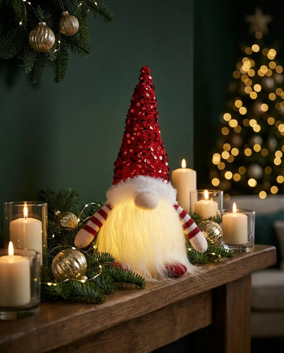 Glowing Christmas gnome