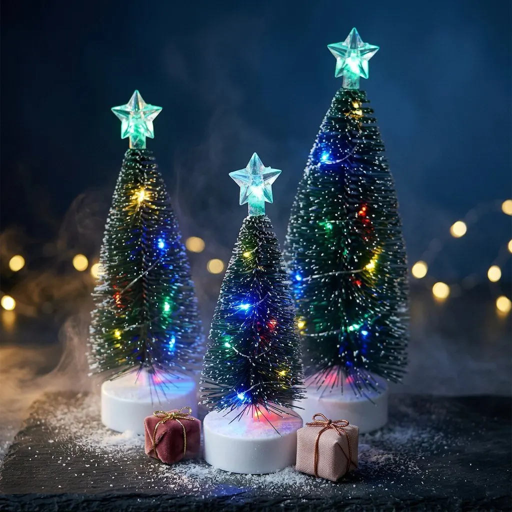 Glowing mini Christmas tree