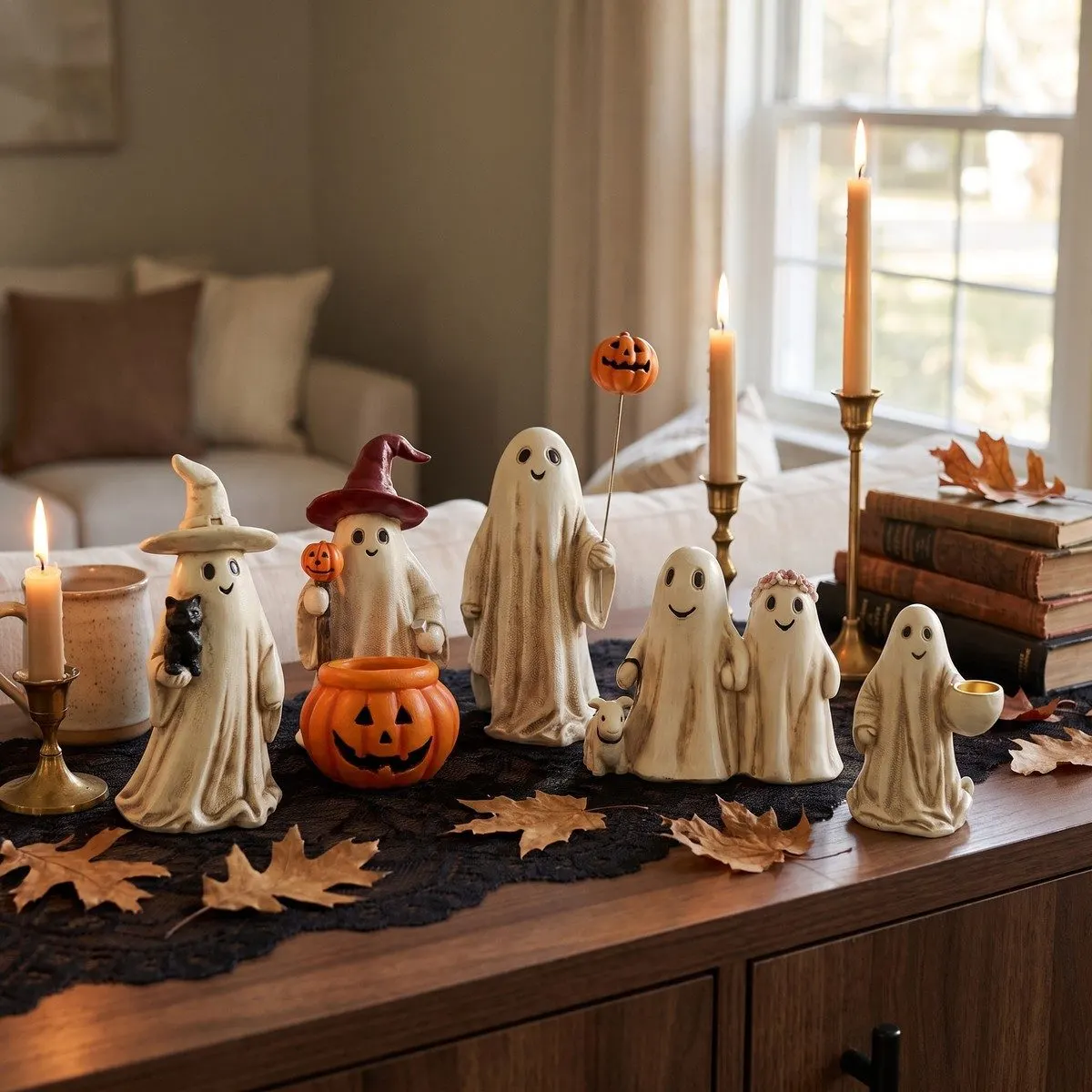Halloween ghost figurine