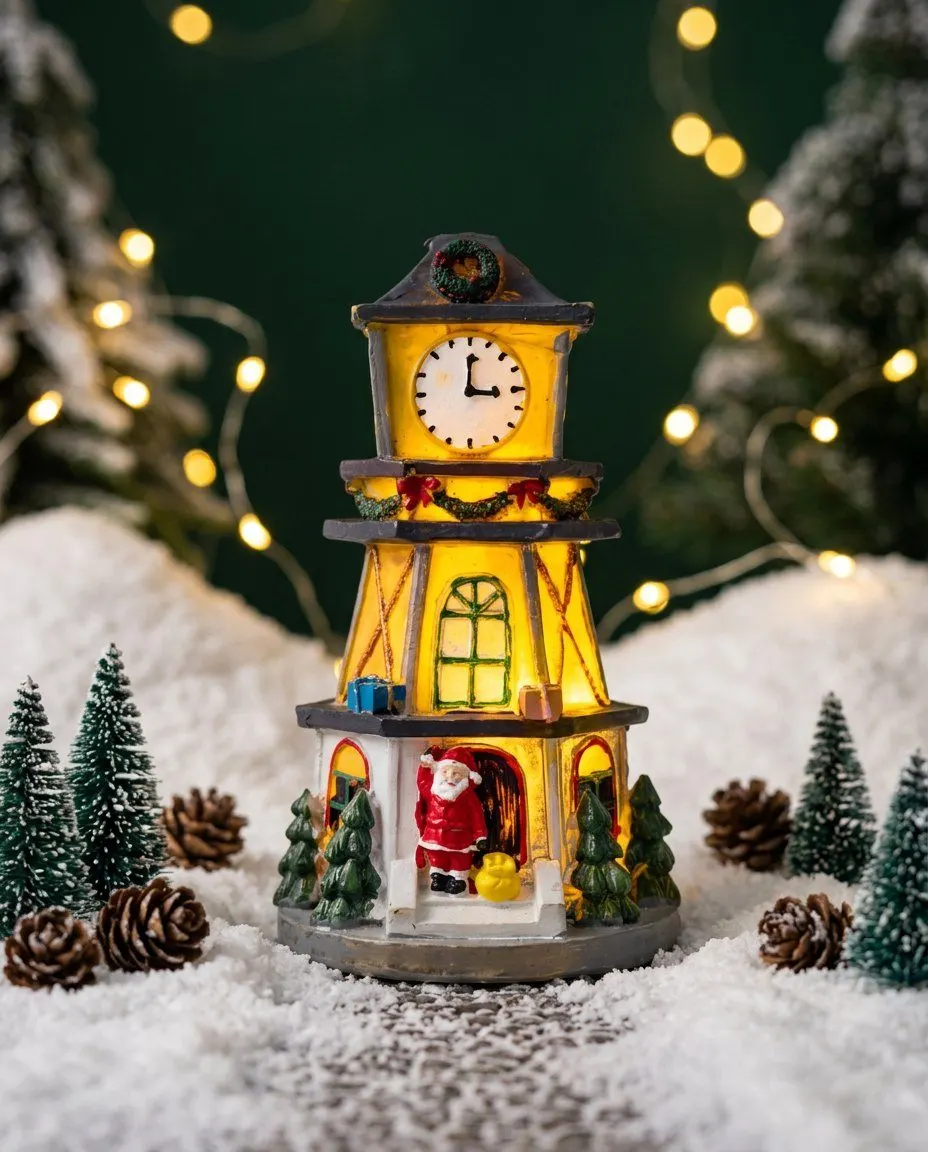LED Light Christmas Village House