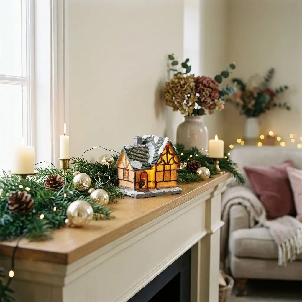 LED Light Christmas Village House, view 6