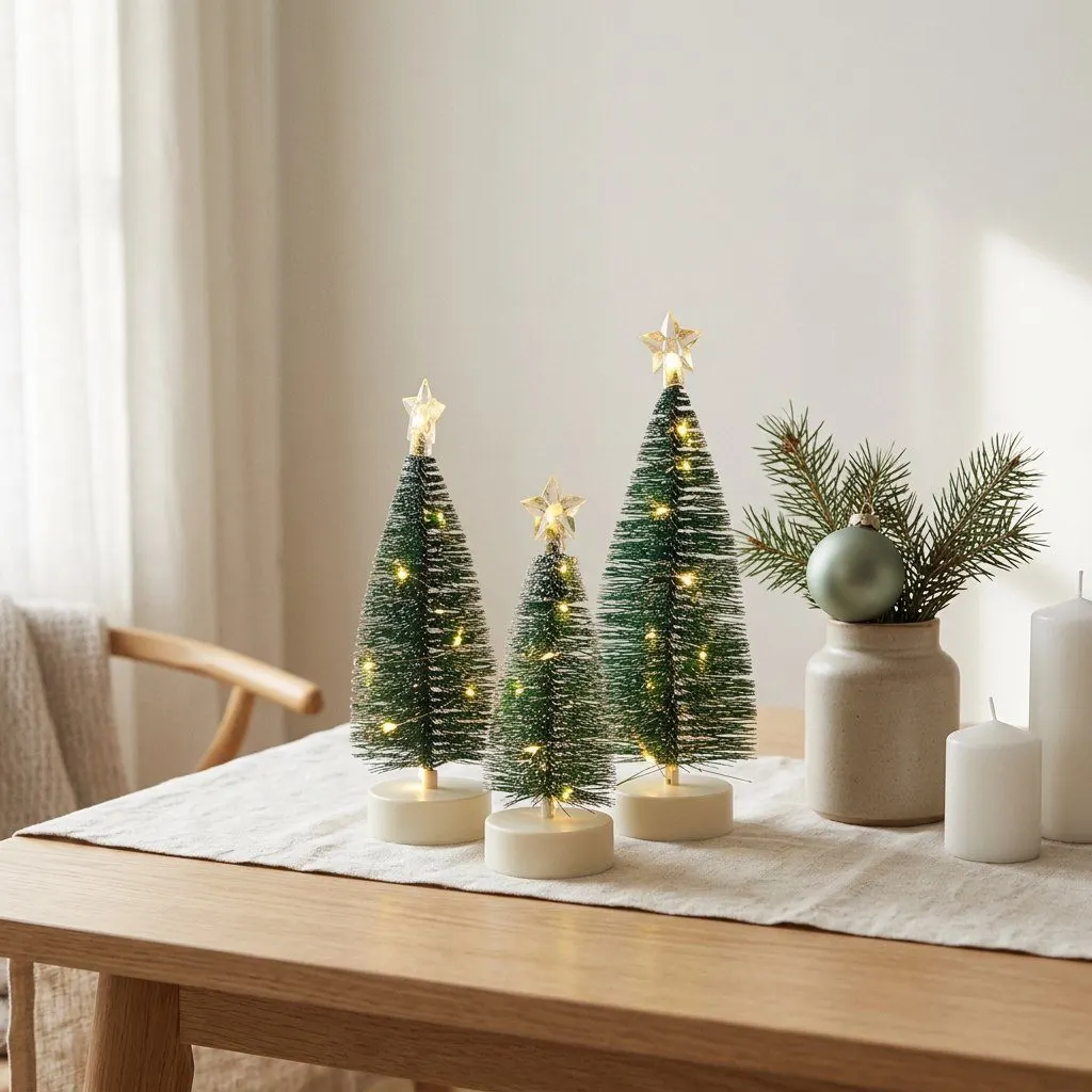 LED Lighted mini Christmas tree, view 4