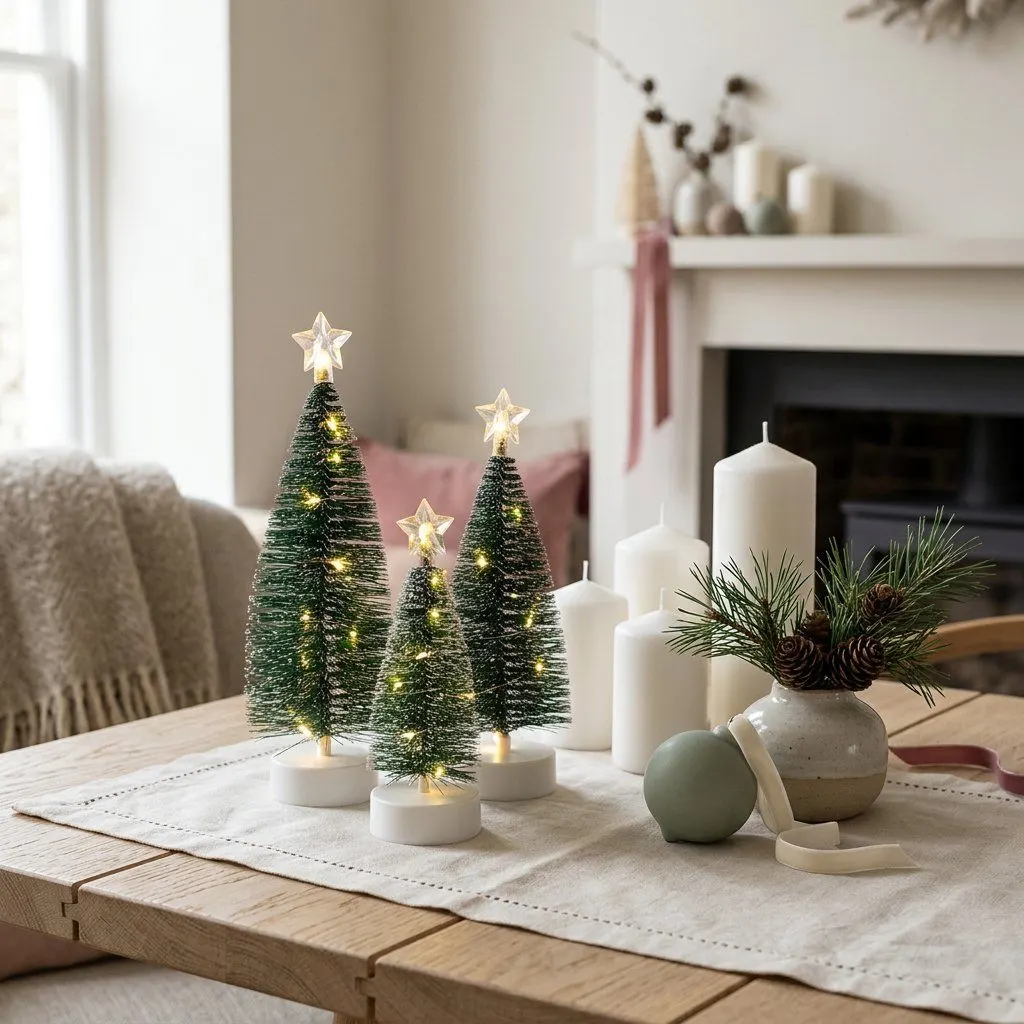 LED Lighted mini Christmas tree, view 3