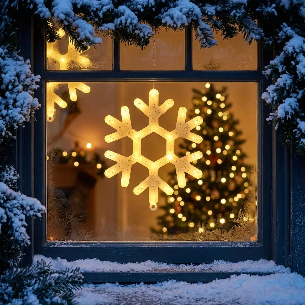 LED snowflake light