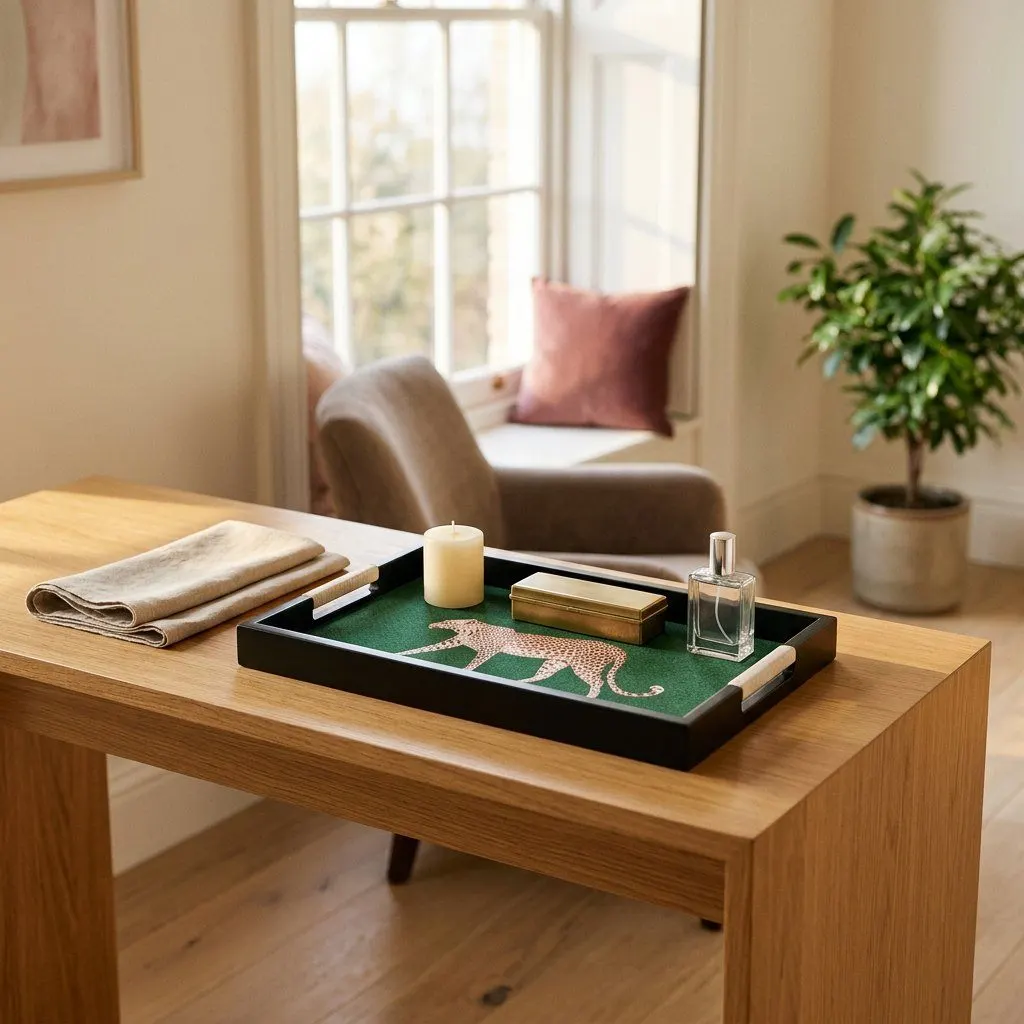 Leopard catch-all tray, view 5