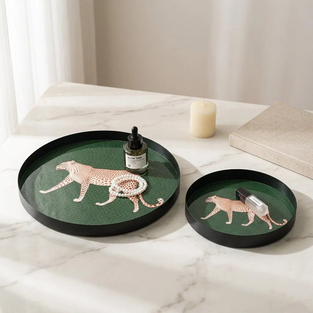 Leopard catch-all tray, view 3