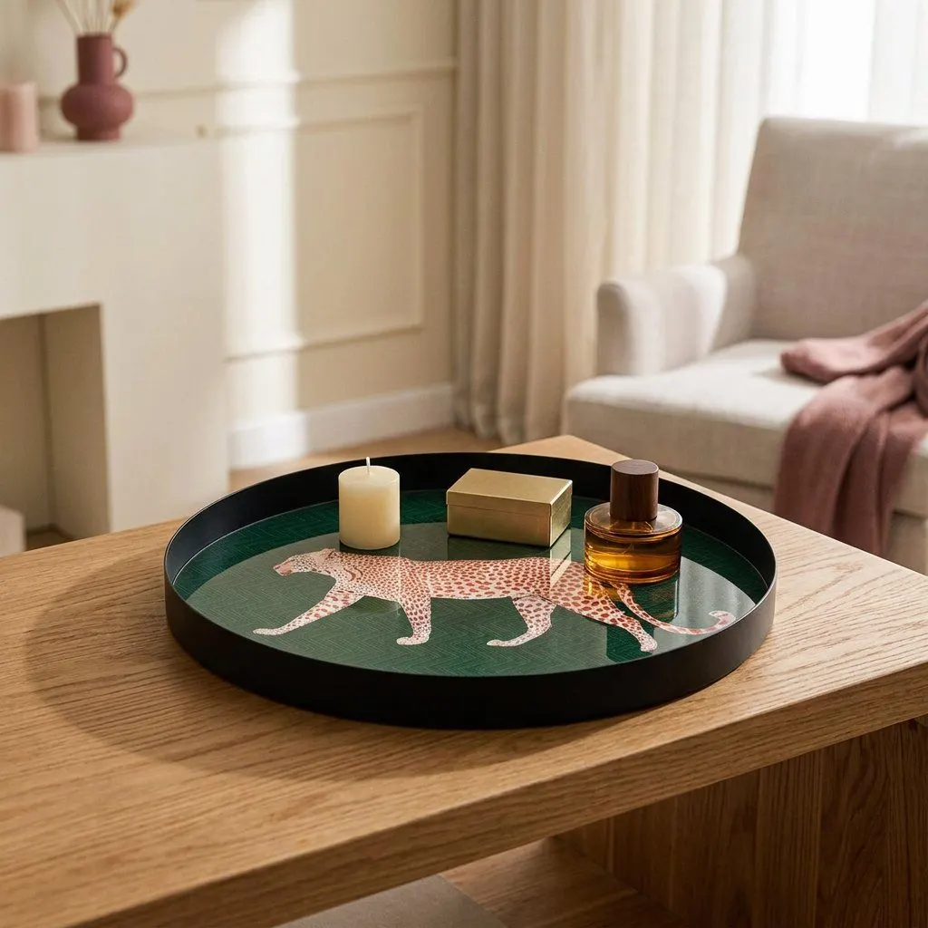 Leopard catch-all tray, view 6
