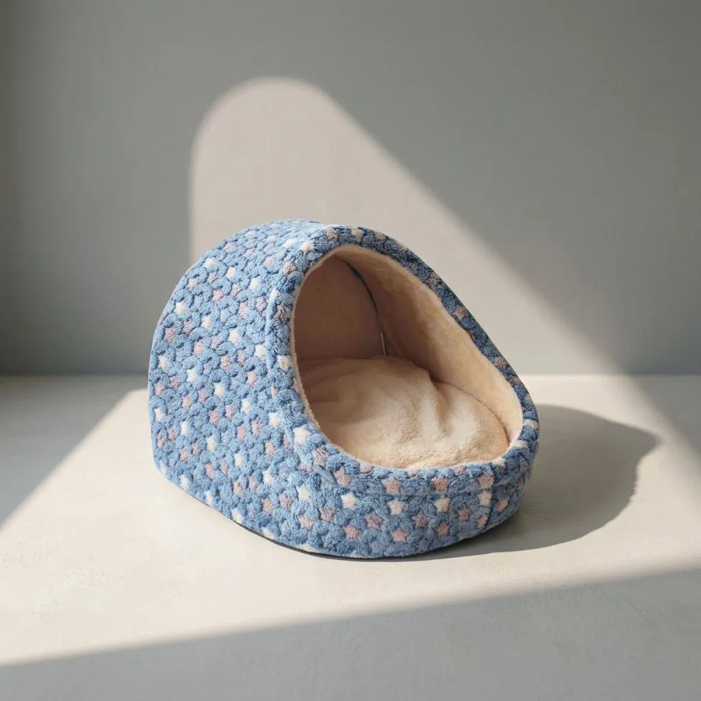 Pet bed, Blue, Small (36 x 35 x 25cm)