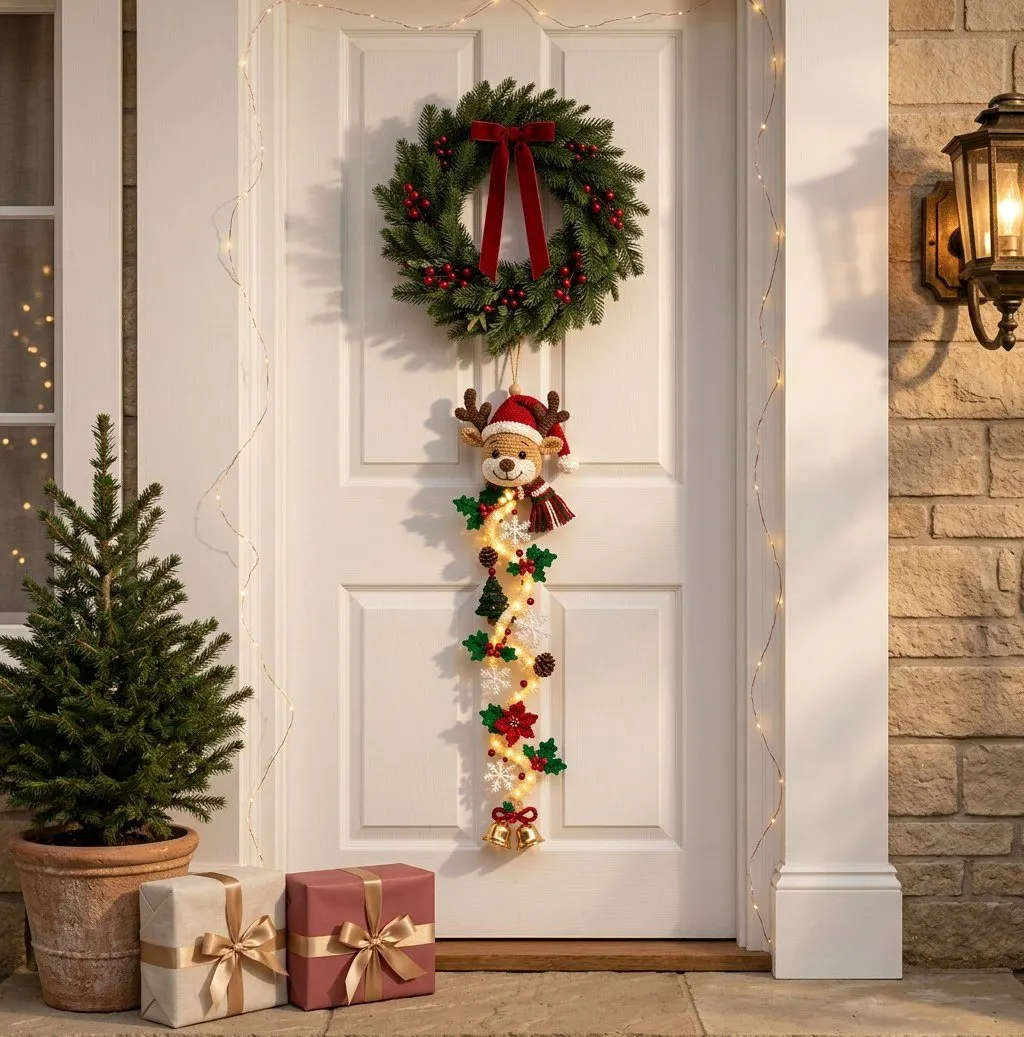 Twinkling Christmas Door Hanger, view 5