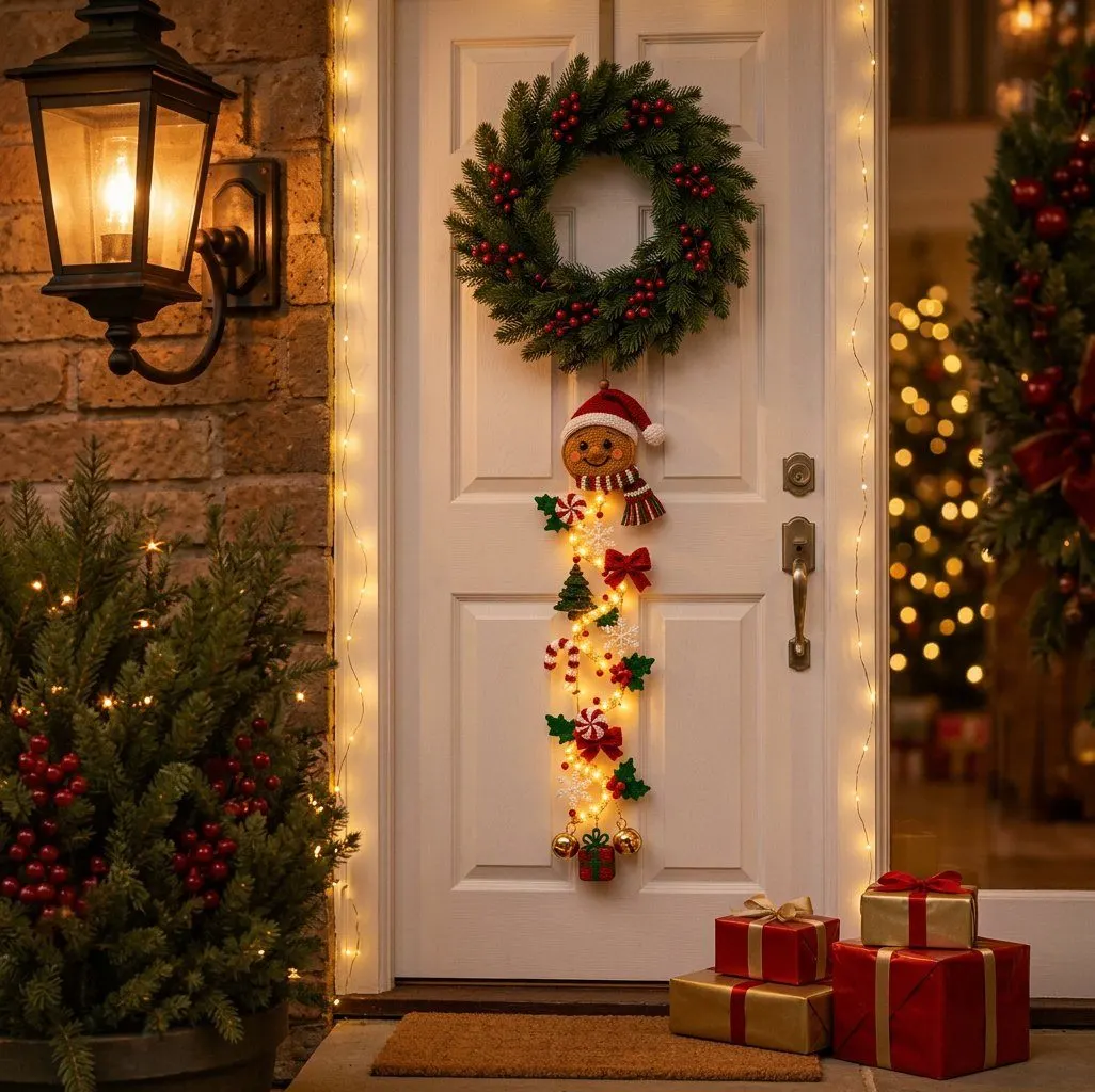 Twinkling Christmas Door Hanger, view 5