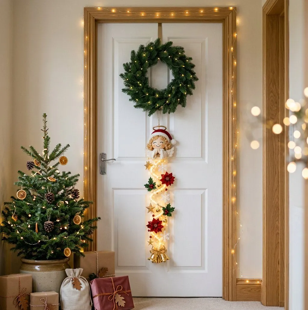 Twinkling Christmas Door Hanger, view 4